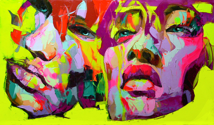 Francoise Nielly Portrait Palette Painting Expression Face243